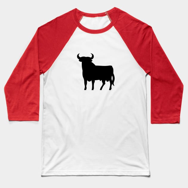 Toro Bull Spain Baseball T-Shirt by Estudio3e